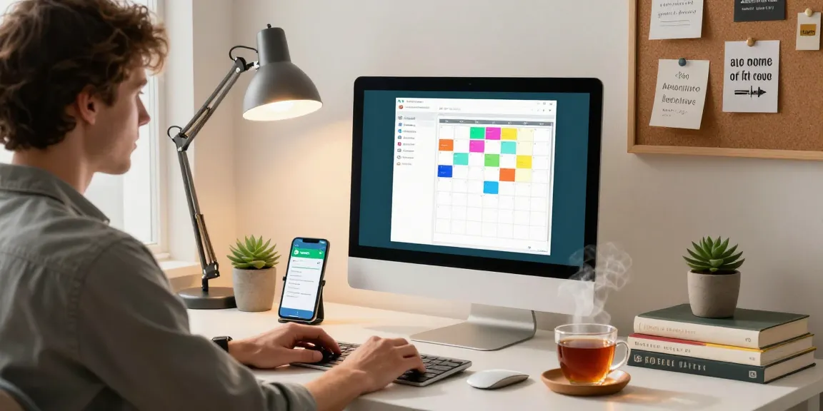 WhatsApp電腦版 showcased in a modern home office, enhancing productivity and comfort.