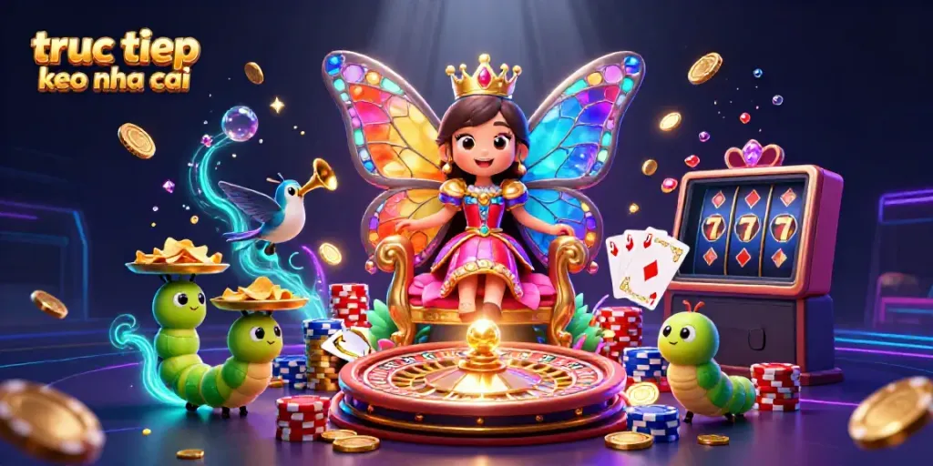 Experience thrilling gaming with the vibrant "truc tiep keo nha cai" scene filled with winning elements.