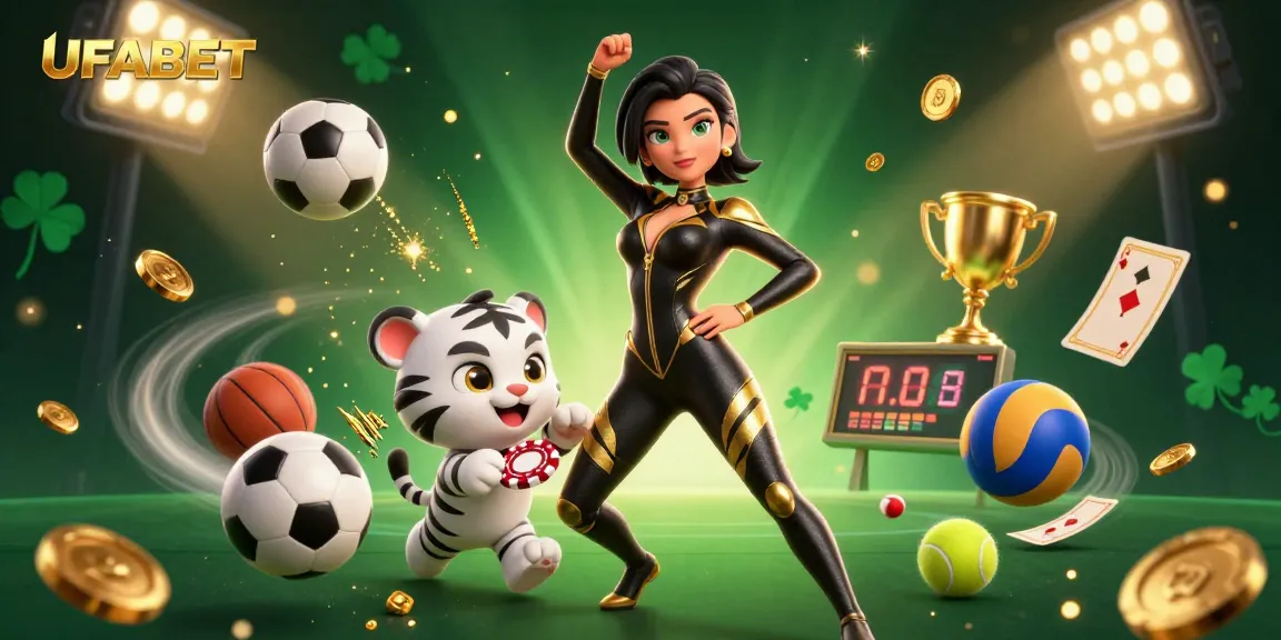 Engage in UFABET’s thrilling betting action with vibrant 3D characters and dynamic sports elements.
