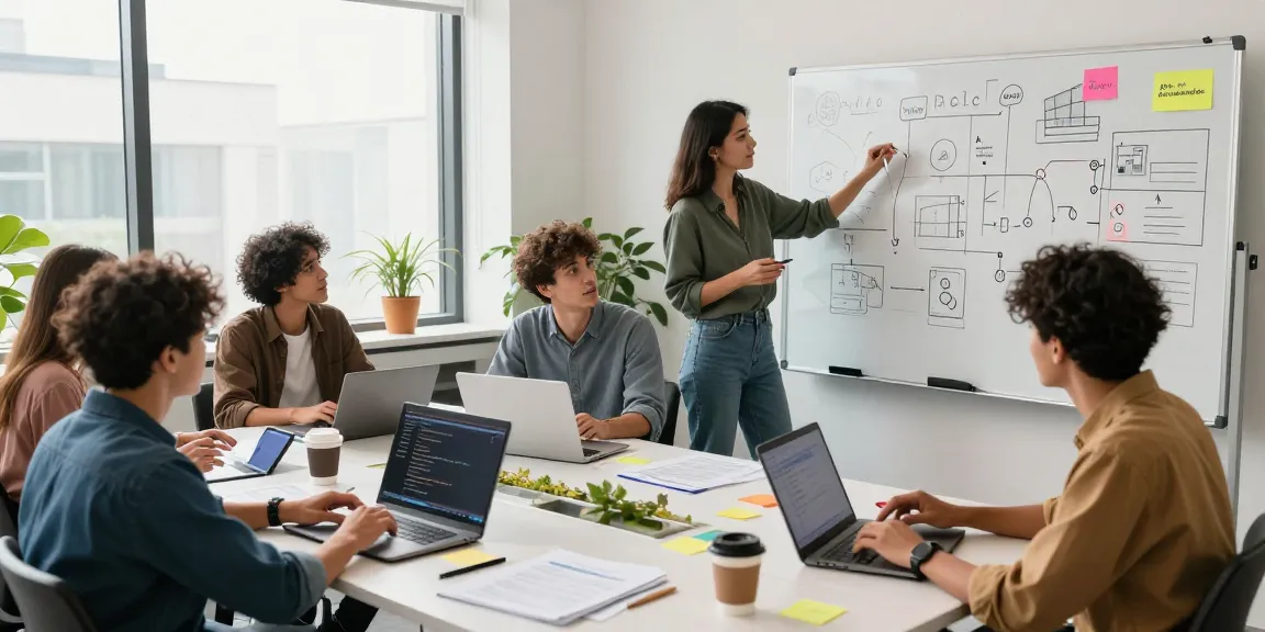 Team collaborating on innovative AI startups 2026 projects in a vibrant office setting.