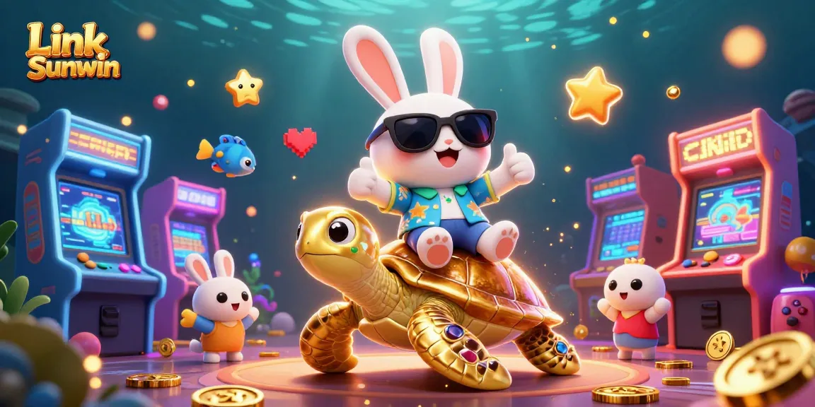 Experience gaming fun with Link Sunwin featuring a lucky rabbit and a golden turtle!